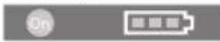 BOSCH GBL 18V750 Professional - Indikering batteristatus - 1