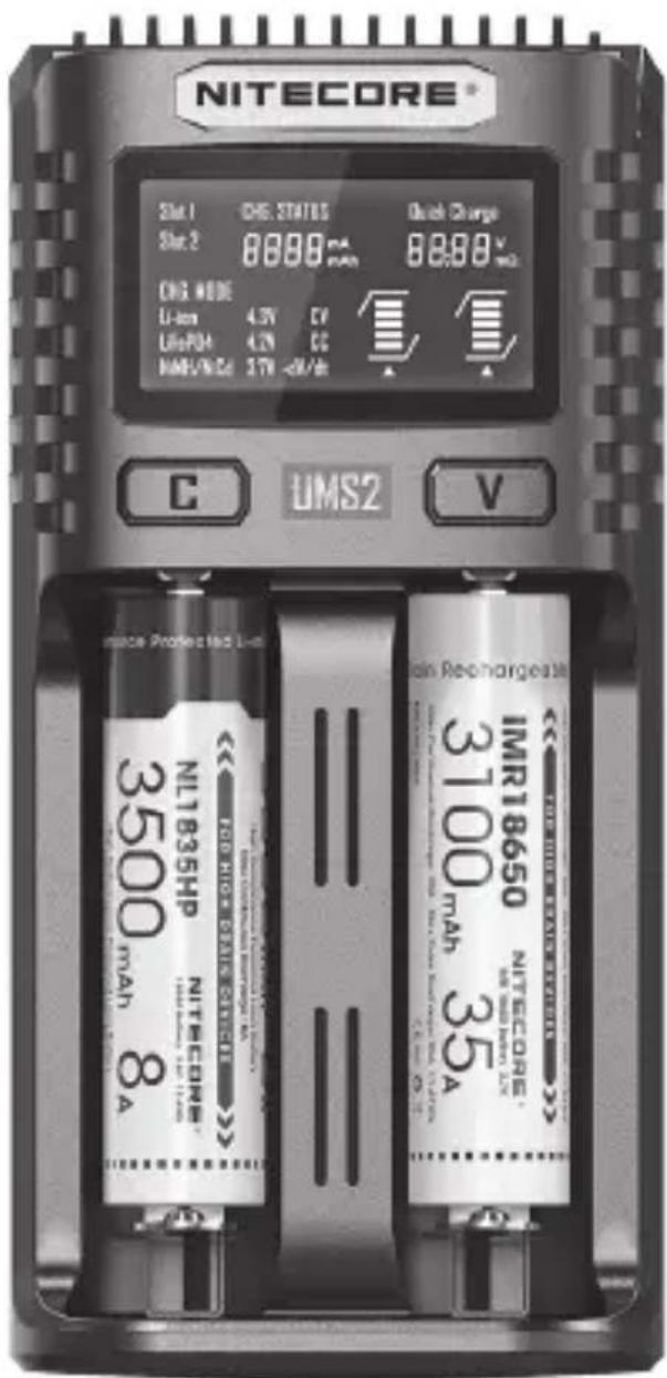 Nitecore UMS2 - UMS2 Intelligent USB Dual-Slot Superb Charger - 1