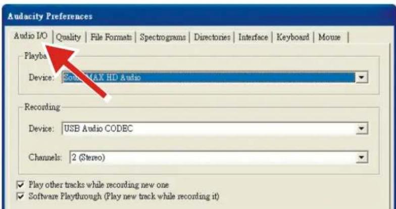 LENCO LBT225 - Configurare il PC per lavorare con Audacity - 2