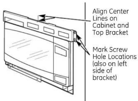GE JX2027SMSS - INSALL THE TOP BRACKET - 1