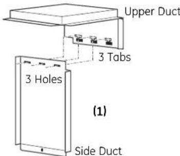 GE JX2027SMSS - INSTALL SIDE DUCT AND UPPER DUCT - 1