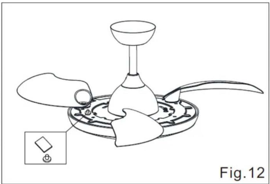 Orbegozo CP 110105 - Equilibrar el método de ajuste del ventilador de techo. - 1