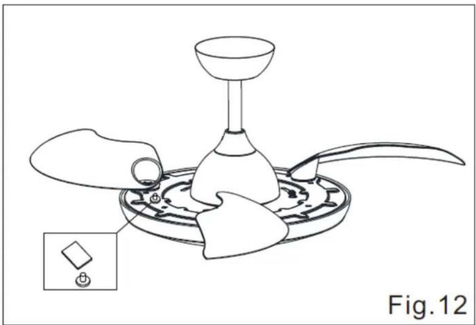 Orbegozo CP 110105 - Equilibrar el mètode d'ajust del ventilador de sostre. - 1