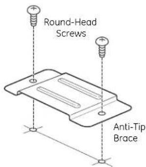 GE Profile JX1530CBH - ☐ 2 INSTALL THE ANTI-TIP BRACE - 2