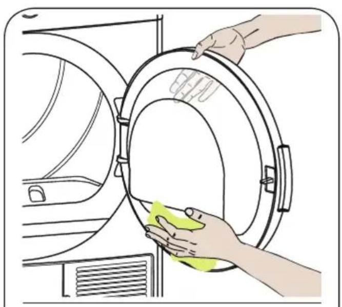 AMICA WTP 489 031 - Nettoyage de la surface intérieure de la porte - 2