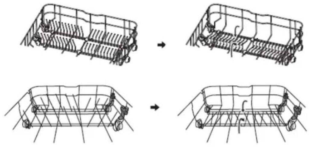 AMICA EGSP 566 100 E - Fold the dishwasher basket spikes - 1