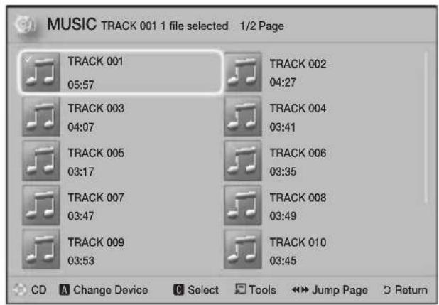 SAMSUNG HTJ5550K - Creating a Music Playlist - 1