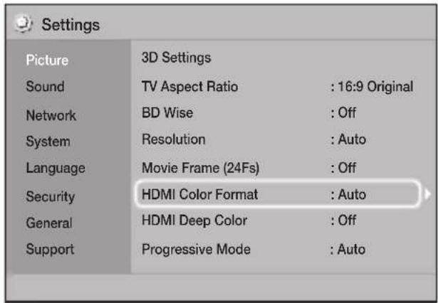 SAMSUNG HTJ5550K - Accéder à l'écran Paramètres d'accueil - 1