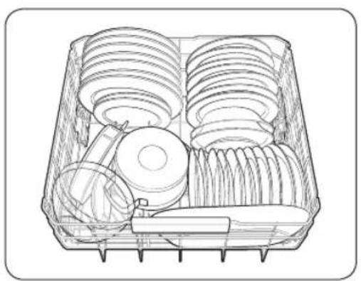 SAMSUNG DW60BG750B00ET - Cestello inferiore - 1