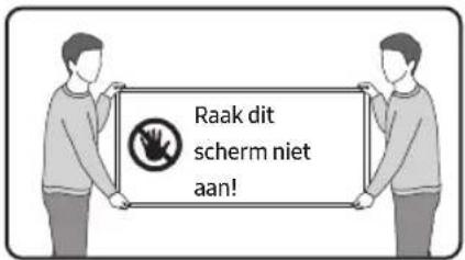 Raak dit scherm niet aan!