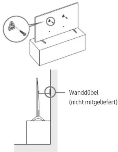 Wanddübel (nicht mitgeliefert)