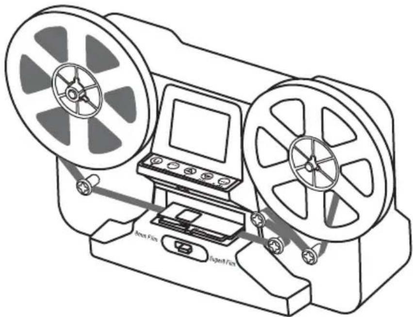 Reflecta Super 8 Normal 8 - Installer les bobines et le film - 2