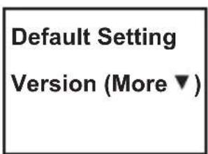 Default Setting Version (More ▼)