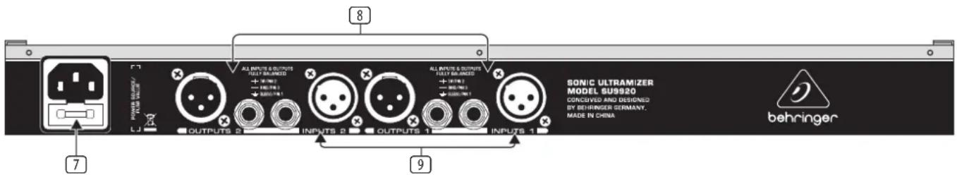 BEHRINGER Sonic Ultramizer SU9920 - Panneau arrière - 1