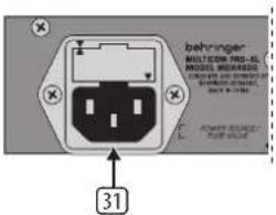 behringer MULTICOM PRO-4L MODEL: BEHRINGER 31
