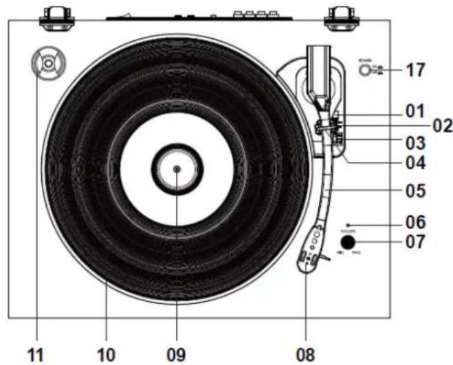 LENCO LS301 - PIEZAS DEL TOCADISCOS: - 1