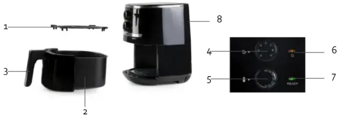 DOMO DO538FR - ONDERDELEN - 1