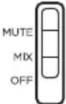 BOSE A30 Aviation Headset - INTERRUPTEUR DU MODE AUDIO SECONDAIRE - 2