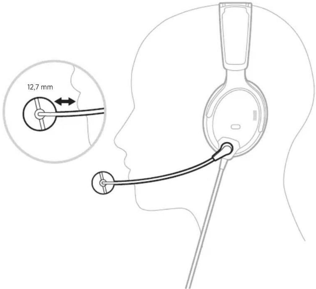 BOSE A30 Aviation Headset - AJUSTAR O ARCO DO FONE - 3