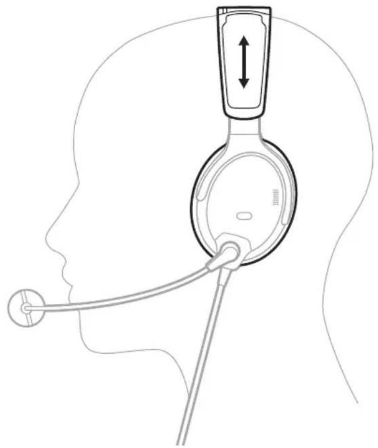 BOSE A30 Aviation Headset - ヘッドバンドをフィットさせる - 1