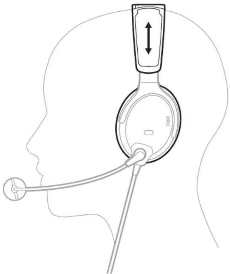 BOSE A30 Aviation Headset - AJUSTAR O ARCO DO FONE - 1