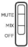 BOSE A30 Aviation Headset - SECONDARY AUDIO MODE SWITCH - 2