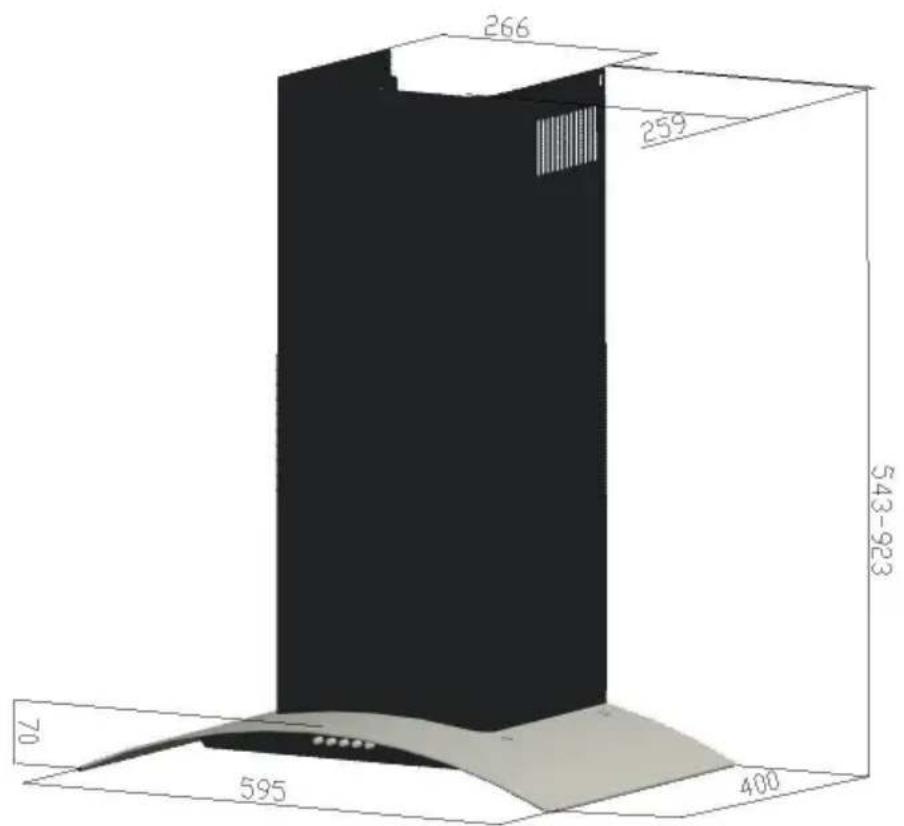 AYA AHDG6B - Installation drawing(Line Drawing) - 1