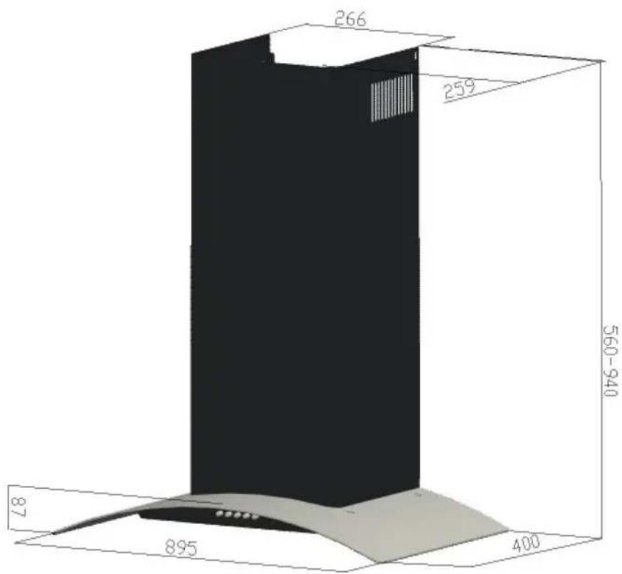 AYA AHDG6B - Installation drawing(Line Drawing) - 1