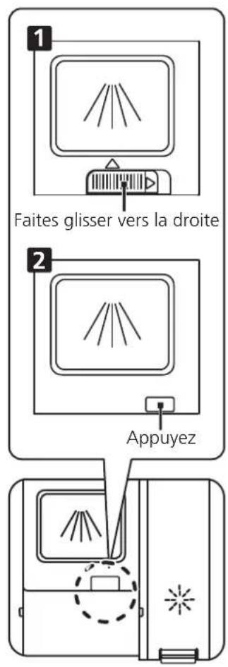 1 Faites glisser vers la droite 2 Appuyez