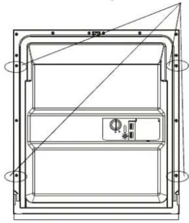 BRANDT BDJ424DB - - Dimensions et installation du panneau d'habillage - 3