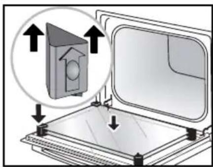 BRANDT BXP2337B - - Reassembling the oven door glass - 1