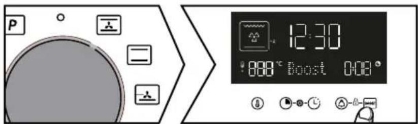 BRANDT BXP2337X - - Použití režimu Boost (předehřátí) - 1