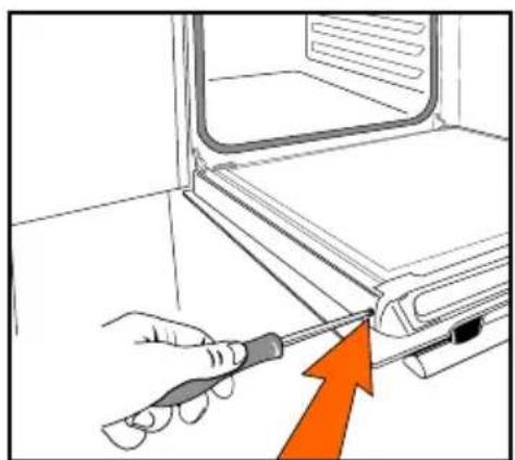 BRANDT BXP2337X - - Cleaning the oven door glass - 2