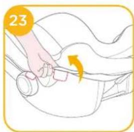 Joie iMuze Lx - A üles és az ülésparna eltávolítasa - 4