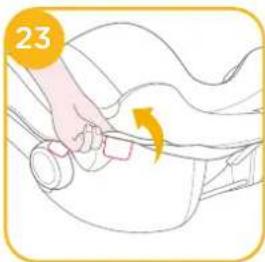 Joie iMuze Lx - Ta bort sufflett och satesdyna - 4