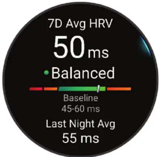GARMIN Forerunner 965 - État de variabilité de la fréquence cardiaque - 1