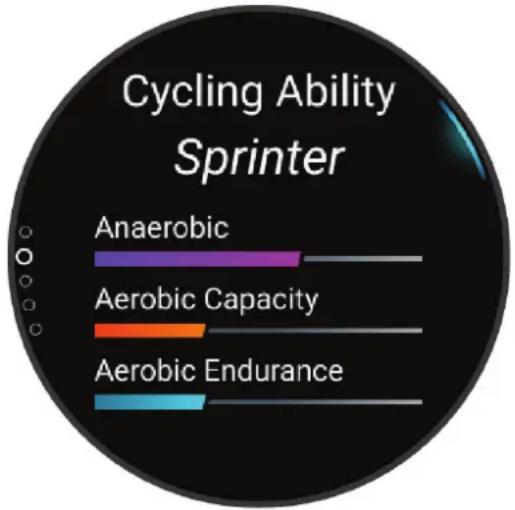 GARMIN Forerunner 965 - Affichage du niveau en cyclisme - 1