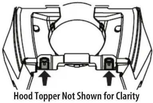TROY-BILT Super Bronco 42E XP - Installing the Snap-On Hood Topper (If necessary) - 2