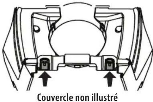 TROY-BILT Super Bronco 42E XP - Installation du couvercle à pression de capot (le cas échéant) - 2