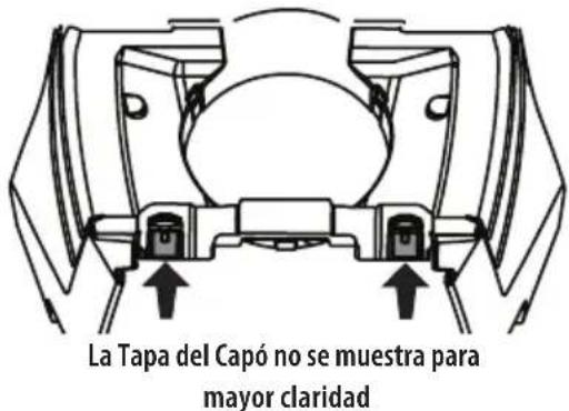 TROY-BILT Super Bronco 42E XP - Instalación de la tapa del capó a presión (si corresponde) - 2