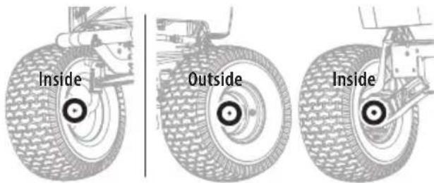 TROY-BILT Super Bronco 42E XP - FRONT WHEELS - 2