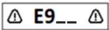 TROY-BILT TB30E XP - Codes d'erreur - 9