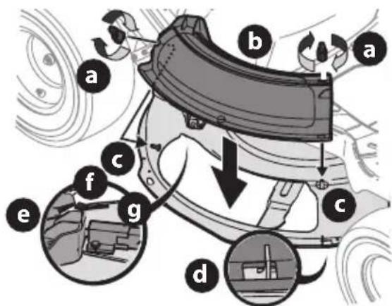 TROY-BILT TB30E XP - Instalación del adaptador para abono (si forma parte del equipo) - 1