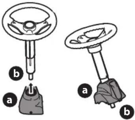 TROY-BILT TB30E XP - Installing the Steering Wheel Assembly - 1