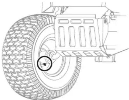 TROY-BILT Super Bronco 50K FAB XP - Lubrification des roues avant - 2
