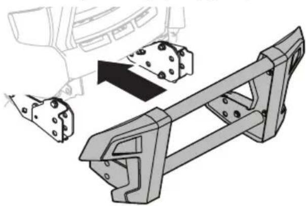 TROY-BILT Super Bronco 50K FAB XP - Installing the FastAttach™ Brush Guard (If equipped) - 1