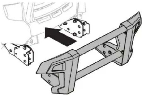 TROY-BILT Super Bronco 46K XP - Installing the FastAttach™ Brush Guard (If equipped) - 1