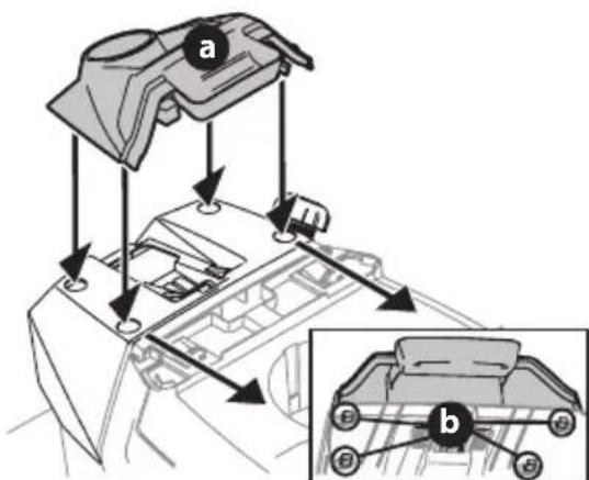 TROY-BILT Super Bronco 46K XP - Installation du couvercle du tableau de bord (le cas échéant) - 1