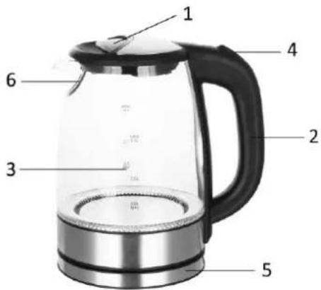 Emerio WK119988.6 - HOUSEHOLD USE ONLY PARTS DESCRIPTION - 1