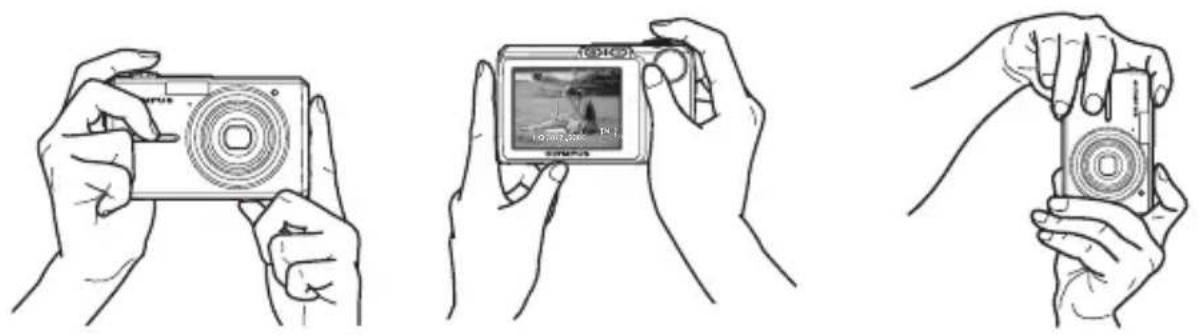 OLYMPUS X785 - a. Segurar a-camera - 1